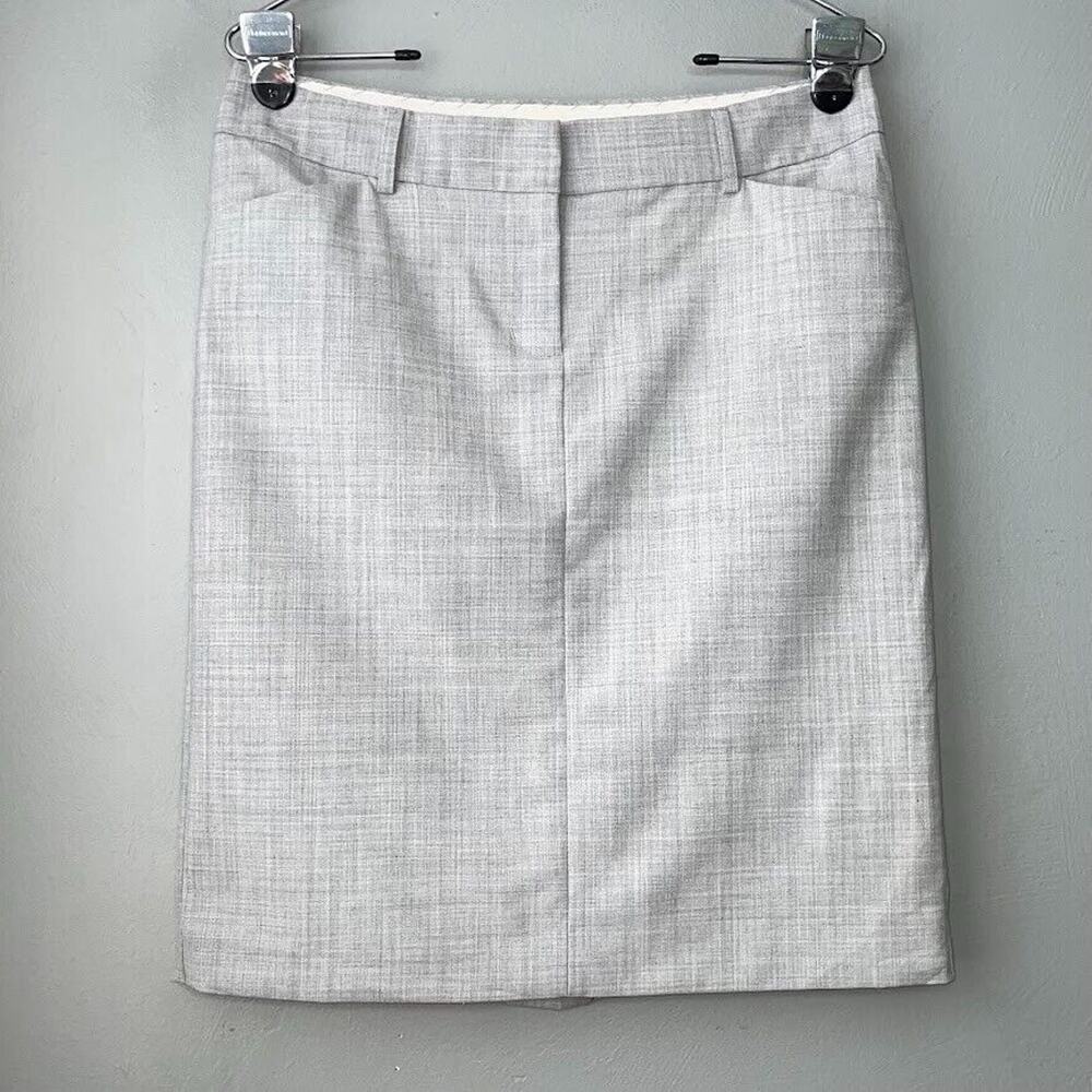 Express Editor Pencil Skirt Size 6 Light Gray Career Office Academia Corpcore